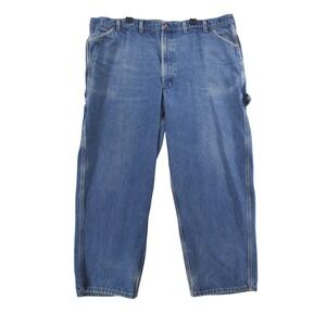 Big Mac Mens Blue Carpenter Jeans Relaxed Fit Workwear Denim Pants  52X29